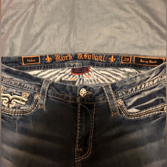 Rock revival jeans rock revival jeans size 29 Felina  Great look feel and design - Picture 4 of 4